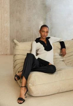 Best deal ⭐ By Malene Birger ANETA - Jumper - Black/beige ❤️