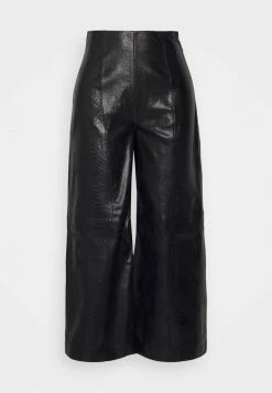 Promo 😉 By Malene Birger MILORIS - Leather Trousers - Black 😀 -By Malene Birger shop 1b8011a69cf34a9a88171b6165473997