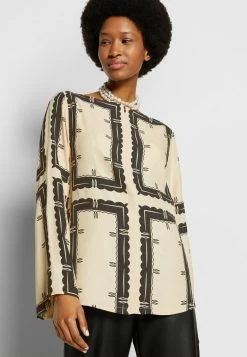 Best deal ⌛ By Malene Birger BAJUNAR - Blouse - Garian Border 💯 -By Malene Birger shop 2389120b0ef34b89948c06de703453f2