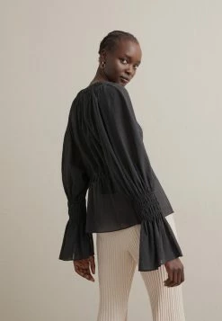 Cheap 😍 By Malene Birger YENNAS - Blouse - Black 🎉 -By Malene Birger shop 261e278c90ec4cc98b3bb614eba0c318