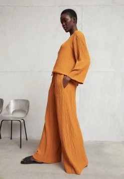 Best Pirce 💯 By Malene Birger PISCA - Trousers - Cognac Pumpkin 🤩