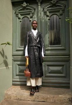 New 😀 By Malene Birger ROKSI - Classic 🧥 Coat - Black 😍