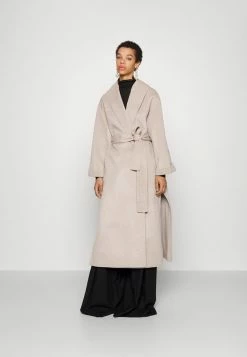 Best deal 👍 By Malene Birger ESSENTIALS TRULLEM - Classic 🧥 Coat - Grey Brown Melange ❤️