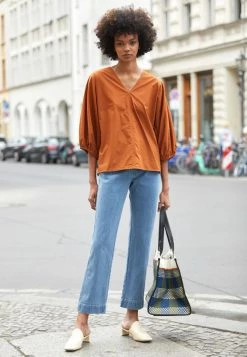 Best deal ✔️ By Malene Birger PIAMONTES - Blouse - Caramel Cafe ❤️