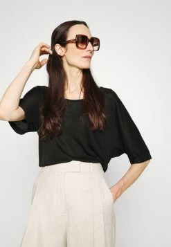 Best Sale ✔️ By Malene Birger ESSENTIALS CEVINA - Basic T-shirt - Black 🥰 -By Malene Birger shop 555d6253051e4db59404d608037ec0a5