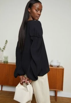 Discount 🥰 By Malene Birger RAMONAS - Blouse - Black 😍 -By Malene Birger shop 59be1136aa0a4d62954a75211a689711