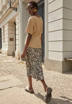 Promo 🥰 By Malene Birger BOSHA - A-line 👗 Skirt - Scratched Cheetah Black 👍 -By Malene Birger shop 64c85c56193c4cd4992ac75e09762b0c