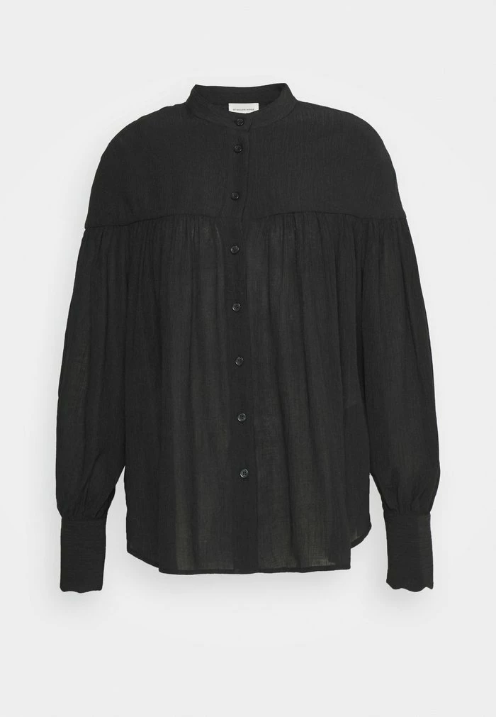 REIBENA - Button-down blouse - black Best Sale โค๏ธ By Malene Birger REIBENA - Button-down Blouse - Black ๐ -By Malene Birger shop 724c70a1cf6c46c59fdaa3d3782a48f7