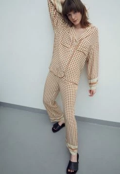 New 🌟 By Malene Birger AMANNA 👕 SHIRT - Button-down Blouse - Deep Caramel 😀