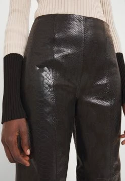 Promo 😉 By Malene Birger MILORIS - Leather Trousers - Black 😀 -By Malene Birger shop 7d135e8249d84dc5ae52750d144e10d0