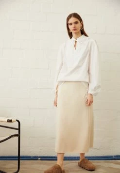 Discount 🔔 By Malene Birger ANGELLO - A-line 👗 Skirt - Almond ❤️