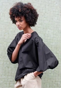 Outlet 🧨 By Malene Birger PIAMONTES - Blouse - Black 💯 -By Malene Birger shop 835463355198401ba3886db87a79f417