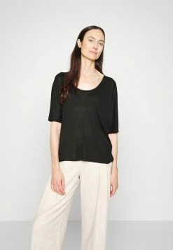 Best Sale ✔️ By Malene Birger ESSENTIALS CEVINA - Basic T-shirt - Black 🥰 -By Malene Birger shop 904c4793db0a42e18e6edb9e7e5e4760