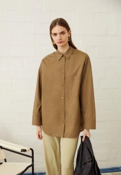 Best Pirce ❤️ By Malene Birger DERRIS - Button-down Blouse - Capers 👏