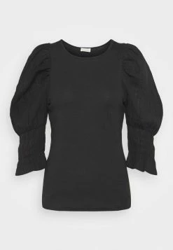 Promo 🔥 By Malene Birger DECONDON - Print T-shirt - Black ✨ -By Malene Birger shop 9d325765f2c1440cbc20077afbcd9a68