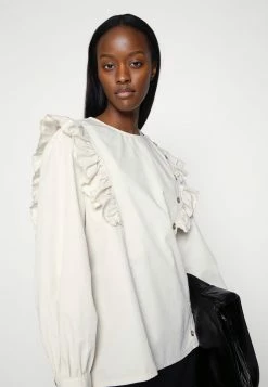 Best Sale 😉 By Malene Birger FLANNA - Blouse - Birch 🤩 -By Malene Birger shop aa6bfc0dd95b4e01a4a0f8b3922e766f