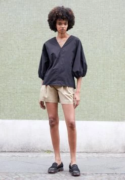 Outlet ๐งจ By Malene Birger PIAMONTES - Blouse - Black ๐ฏ