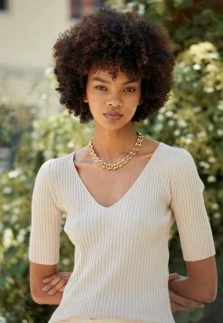 Budget 🧨 By Malene Birger AJUNIE - Basic T-shirt - Cream Snow 🤩 -By Malene Birger shop c49af6a7da9148f3aefeb4f1b4fd20d7