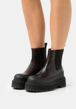 Best deal 🌟 By Malene Birger KILAS - Platform Ankle 🥾 Boots - Dark Mahogany 💯