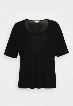 Best Sale ✔️ By Malene Birger ESSENTIALS CEVINA - Basic T-shirt - Black 🥰 -By Malene Birger shop cdd61296323344bdba45016d6489ef9e
