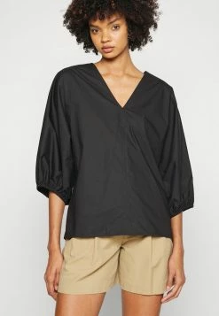 Outlet 🧨 By Malene Birger PIAMONTES - Blouse - Black 💯 -By Malene Birger shop e16fbf582e734da38867d47c91f4dc96