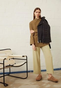Buy ๐ By Malene Birger LUCASSINO - Trousers - Pale Olive Green ๐ฅฐ