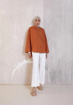 Best deal ❤️ By Malene Birger DERRIS - Button-down Blouse - Caramel Cafe 😉